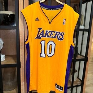 NBA Lakers Steve Nash Jersey Los Angeles Adidas Swingman Men's Small Gold
